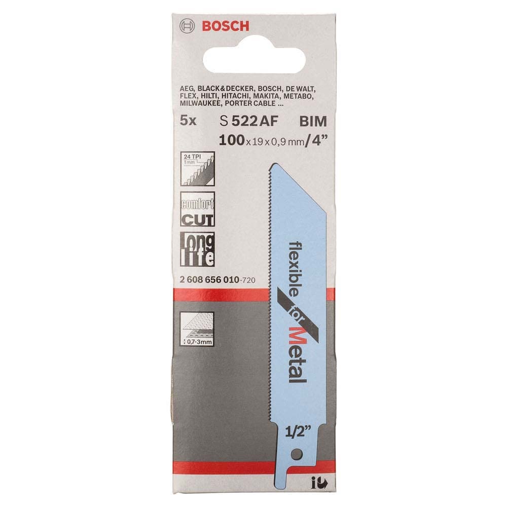 Amazon | BOSCH(ボッシュ) 金属用セーバーソーブレード5本組 S522AF