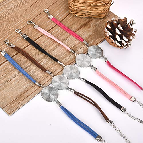 OBSEDE Braccialetti in pelle intrecciata, con