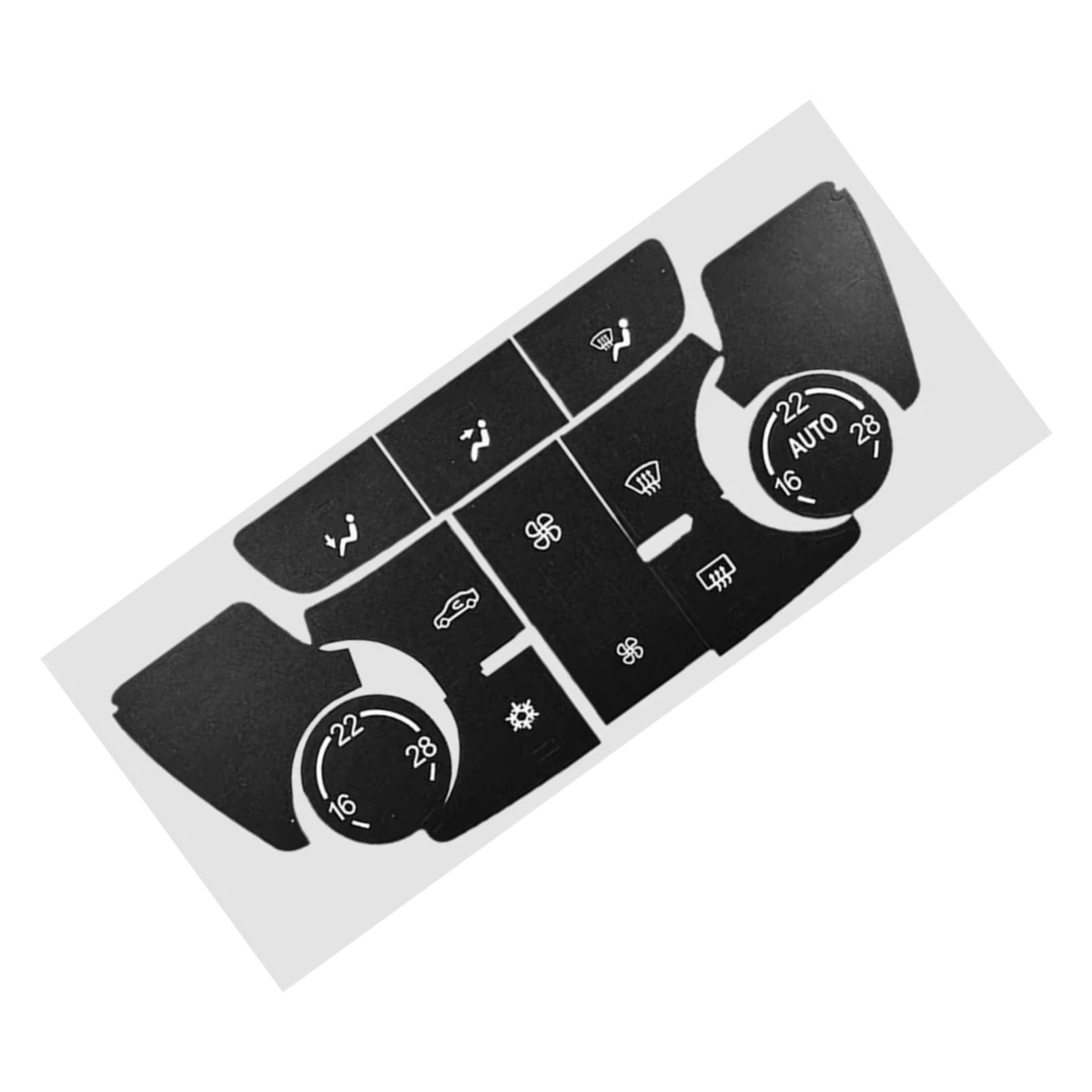 Bwwiezrs One Color Compatible With Vauxhall For Mokka Car A/C Climate Panel Central Control Switch Button Repair Decals Stickers Dash Button Repair Sticker Interior Trims Sticker