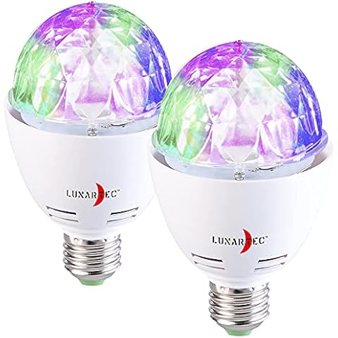 Lunartec lámpara de discoteca LED giratoria con efectos de color RGB Cover