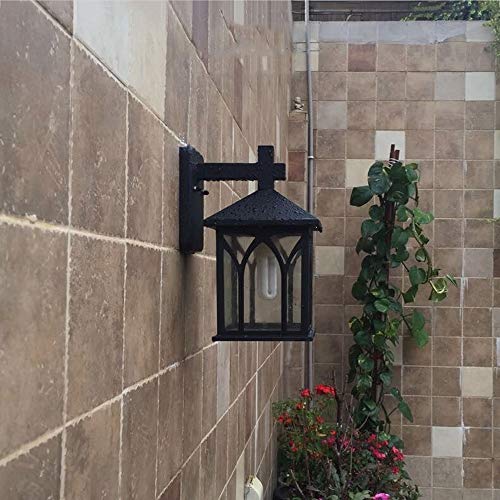 Applique murale extérieure pour allée de jardin et terrasse lanterne carrée vintage pour porche - 5