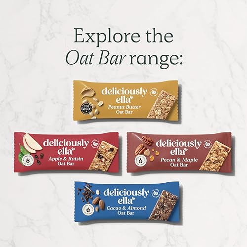 Deliciously Ella Peanut Butter Oat Bars, Gluten Free Snacks, 16 Snack Bars - image 6