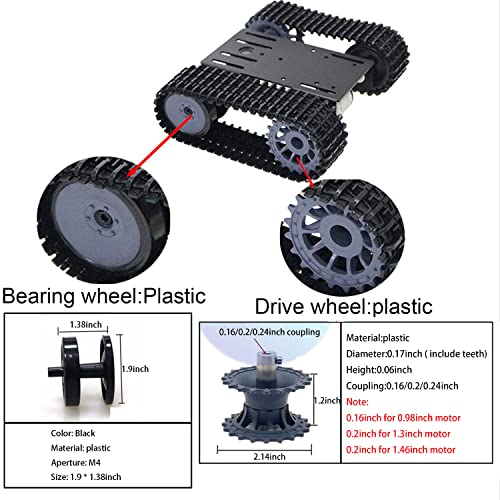 professional robot tank chassis tp101 tracked car moving platform remote control robotic model with dc motor diy smart track crawler for arduino raspberry pi school sciences eduaction kits