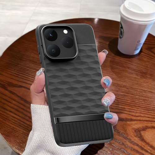 Image of Outlouders Back Cover for Realme 15T 5G / Realme Narzo 90 5G | Full Camera Protection | TPU Soft Flexible Shockproof Bumper Case (Black)