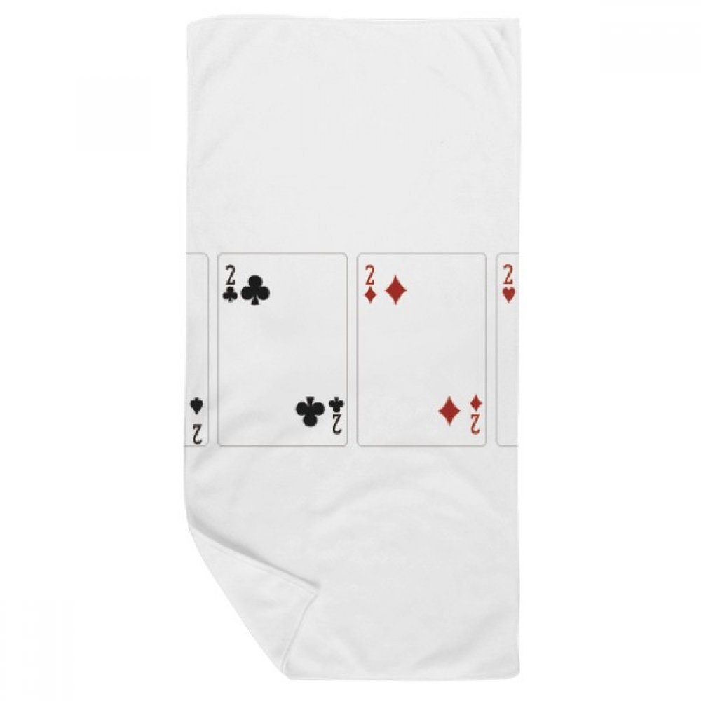 Serviette de bain Coeur Spade 35x70cm douce multicolore