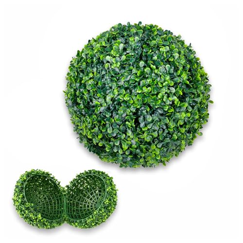 Decovego Künstliche Buchsbaumkugel, hochwertige Kunstpflanze, Ø 35 cm,...