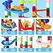 Marble Run, 135pcs Marble Maze Game Construction Building Toys for Kids, Marble Track Race Set STEM Learning Toys Gift for Boys Girls 3 4 5 6 7 8 9 10+