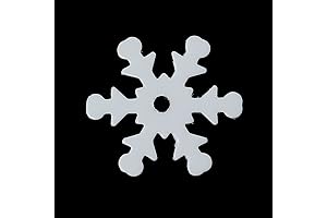 PEPPERLONELY Christmas Loose Sequins White Snowflakes 13x12mm 5000pc