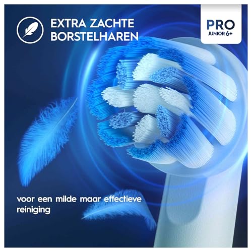 Oral-B Pro Junior Elektrische Tandenborstel, 1 Frozen-Handvat, 2 Opzetborstels, Ontworpen Door Braun, Voor Kinderen Vanaf 6 Jaar - Afbeelding 6