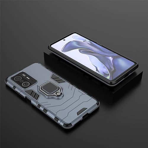 Miniatura 5 de Compatible con Xiaomi Mi 11T, Mi11T Pro Case, soporte de anillo de metal a prueba de golpes (funciona con soporte magnético para automóvil),