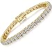 Tennis Armband Miaofu Gold Tennisarmband für Damen,Damen Tennis Deluxe Armband 925 Sterling Silber Weiße Gold Zirkonia Gold Tennis Armband für Herren und Damen,4mm Tennis Armband,Tennis Dlx Armbänder
