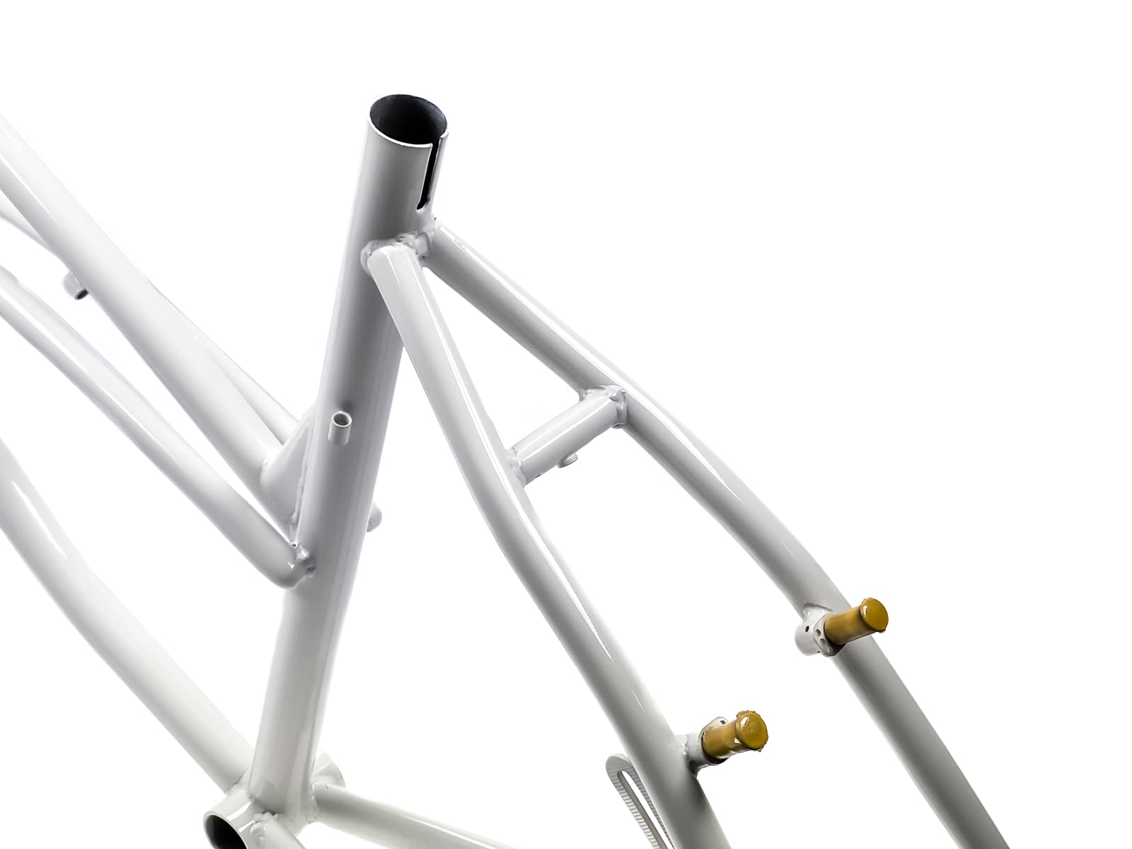 26 Zoll Beach Cruiser Fahrrad Rahmen Kettenschaltung V-Brake Weiss B-Ware