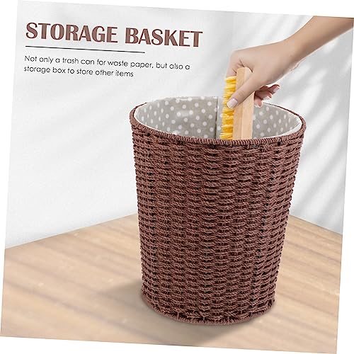 Corbeille en osier ronde et panier de rangement durable