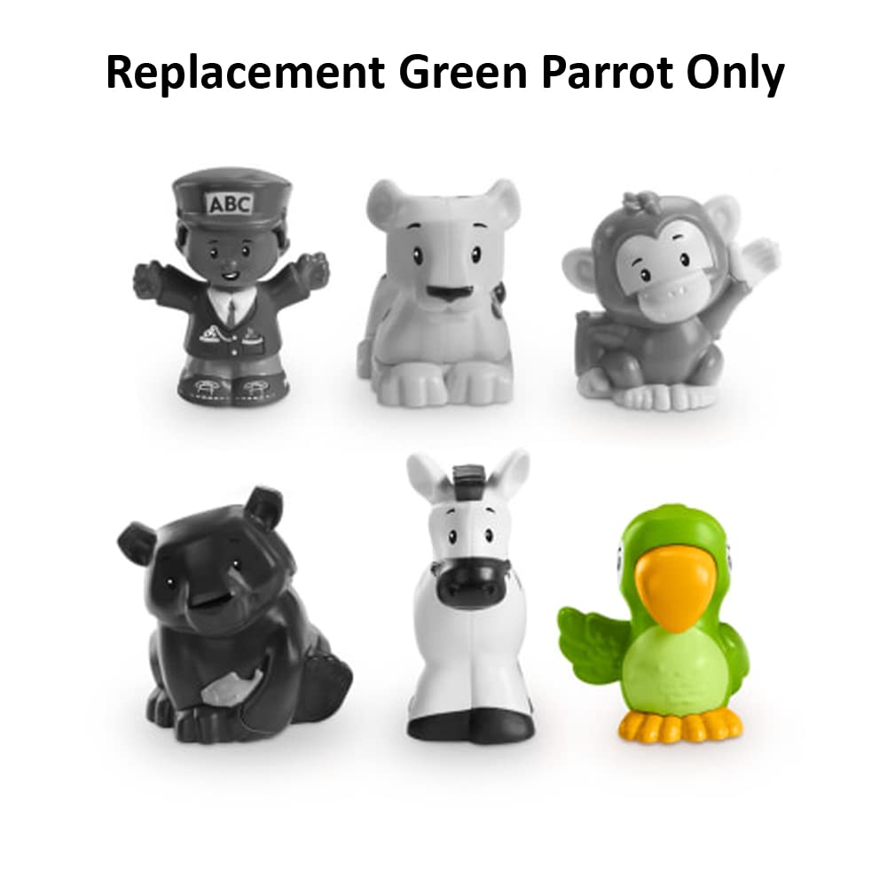 Fisher Price Farm Set Replacement Green Parrot Figure For Fisher-Price