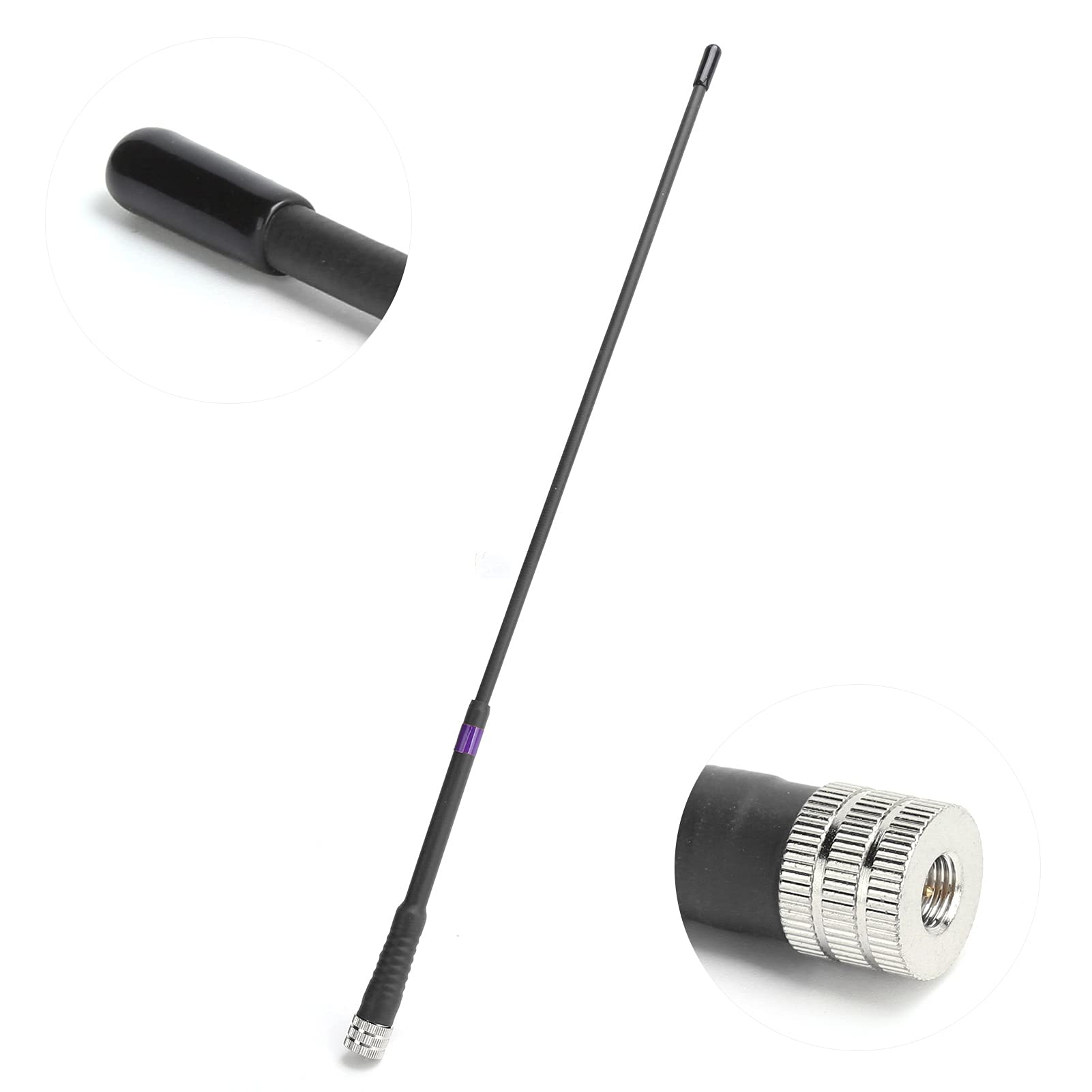 ciciglow Antena de Mano, 136-174 MHz Antena Suave de Alta Ganancia Ligera para GPS Astro 430320900220 / Alpha 50100,15.0 Pulgadas(Negro)