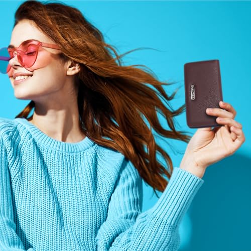 Image of Nautica Seaside Slim Womens Wallet RFID Blocking Credit Card Holder, Coin Purse, Checkbook Organizer Clutch, Small Vegan Leather Wallet for Travel, Black