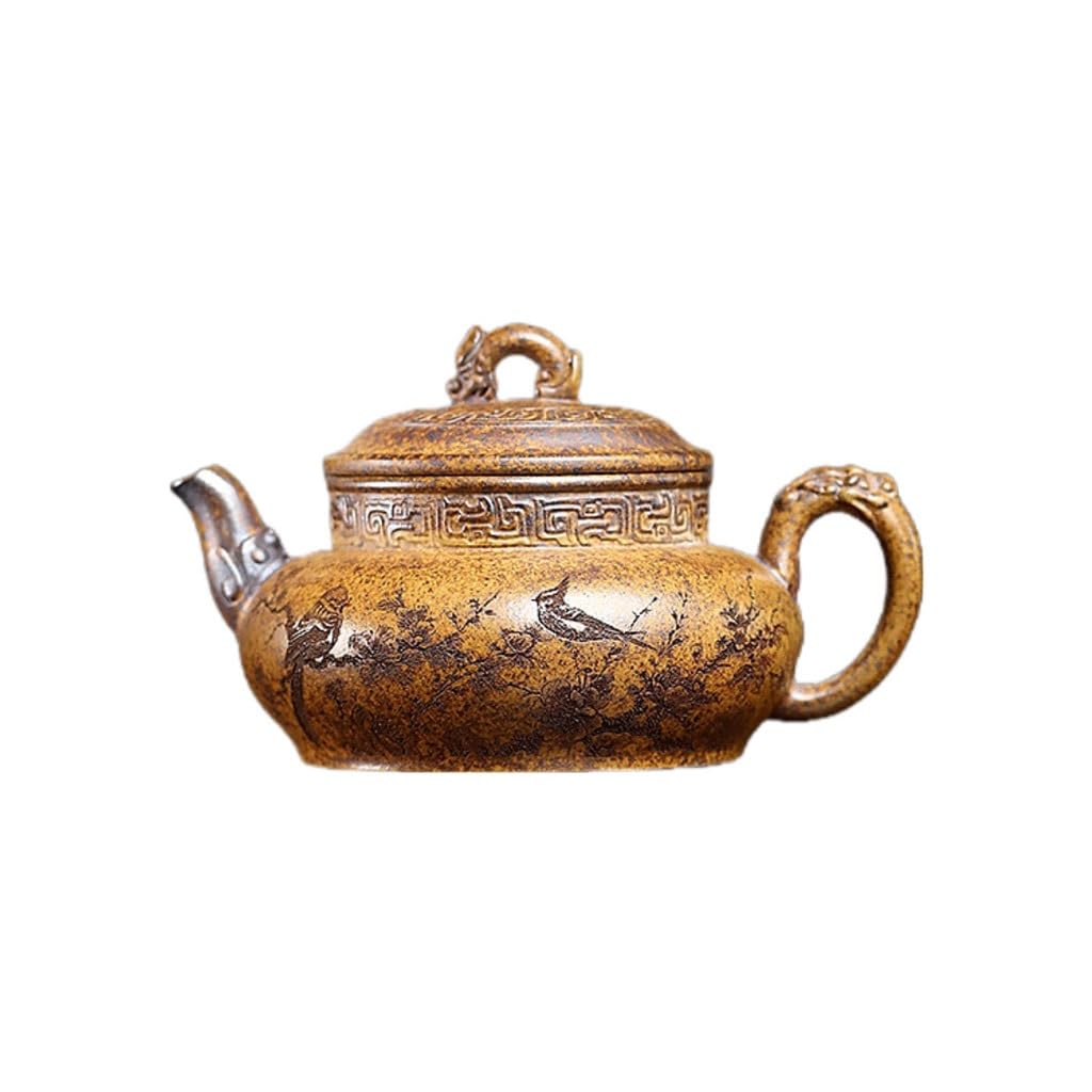 EINES Handmade Teapot Creative Handmade Teapot Tea Table Retro Kung Fu Set For Brewing Leaf Tea
