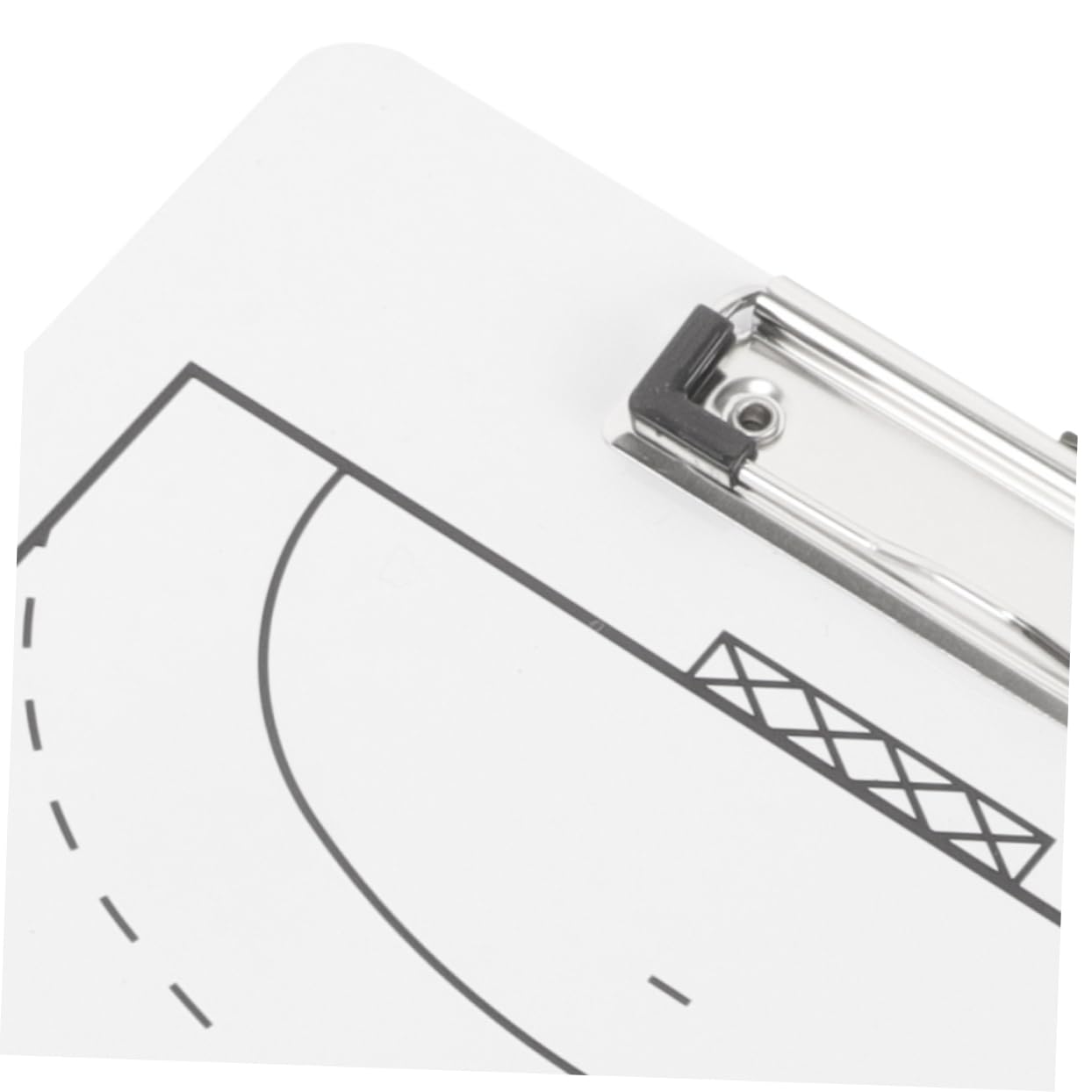 Tablero Táctico de Balonmano de Pvc Blanco, 2 Piezas