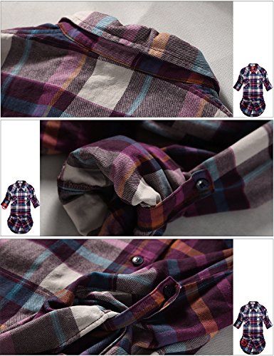 Matchstick Camicia da Donna, Flanella, a Maniche