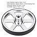 Robot Wheels, 90 Mm Industrial Robot Wheels With Built-In Hubs, 6 Mm D-Shaped Steel Shafts, Can Be Used For Diy Robot Vehicles And Robots Mecanum Wheel Arduino Wheels