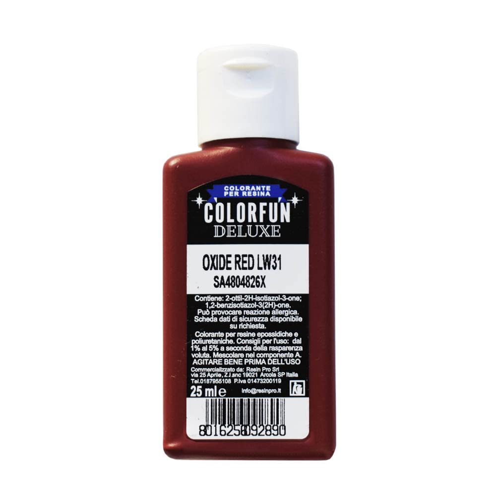 Resin ProColor Fun Oxidized Red Liquid Pigments for Epoxy Resin Transparent Ideal for Arts, Hobbies and DIY