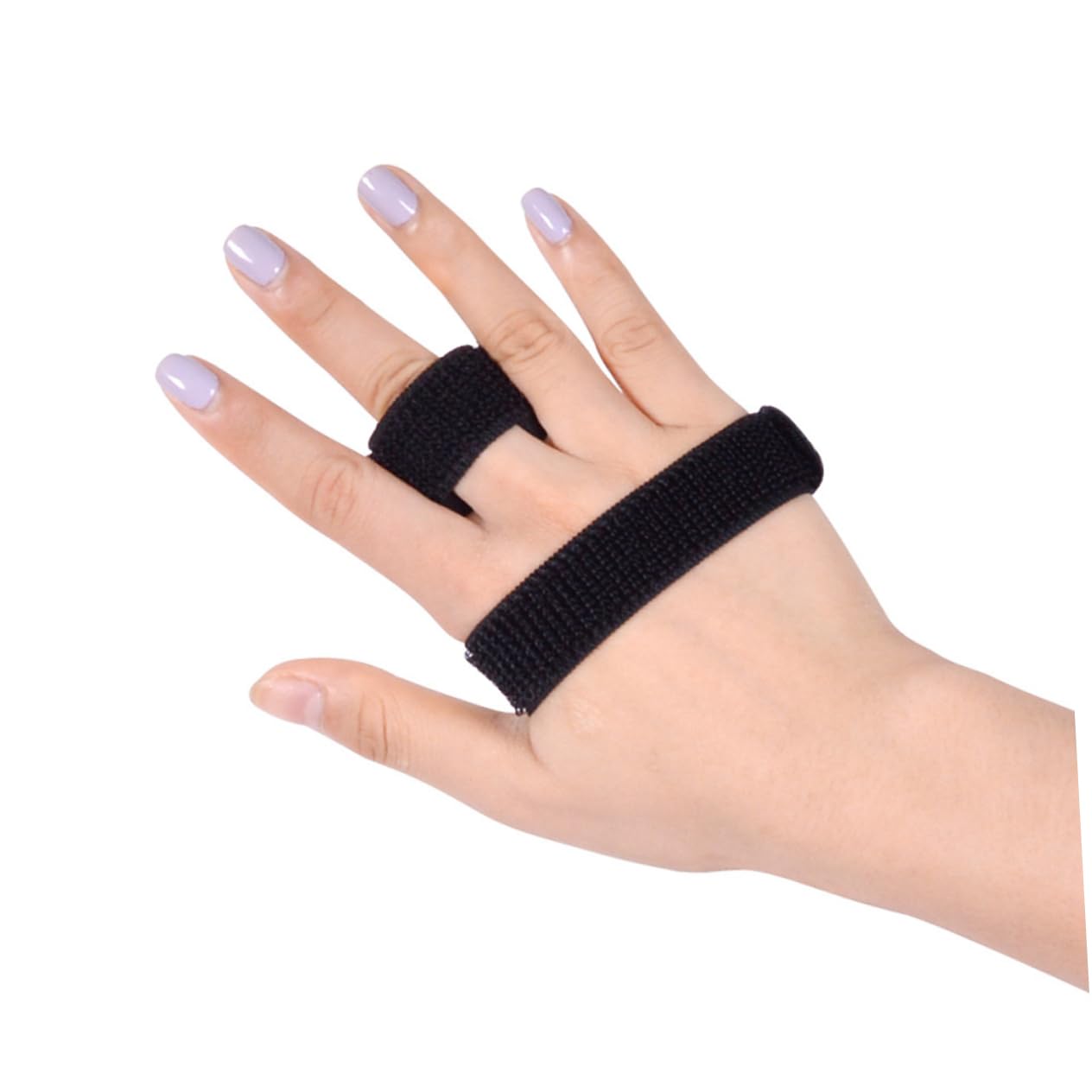 IWOWHERO 1pc Fracture Splints Thumb Brace Splint for Thumb Splint Retainer Holder Adjustable Tape Fastener Brace Bracket Support Brace Black