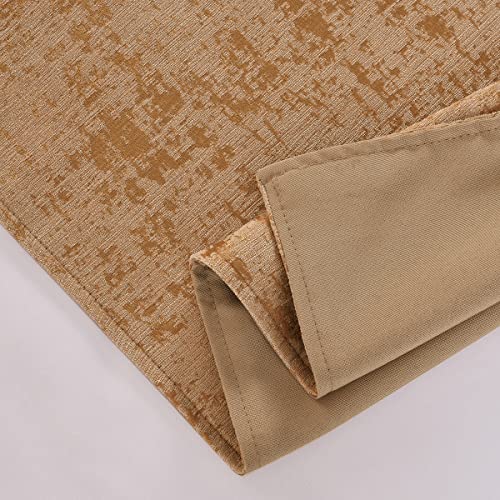 Amberis Bed Runner Gold, Chenille Soft No Fading Modern Bed Scarf #TOP3