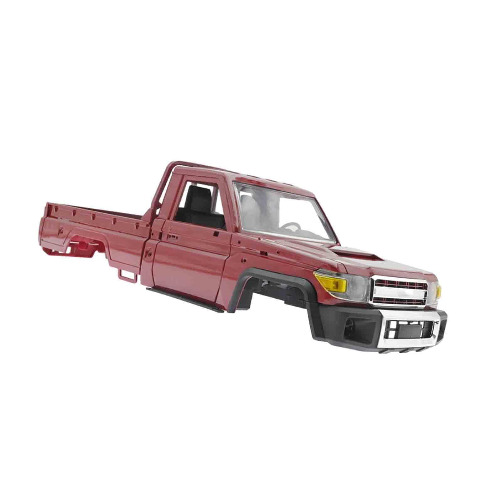 Reemplazo de carrocería para camión RC diseñado para entusiastas del control remoto que buscan un estilo duradero. Entusiastas del bricolaje que, Rojo, 36 x 10 x 14 cm