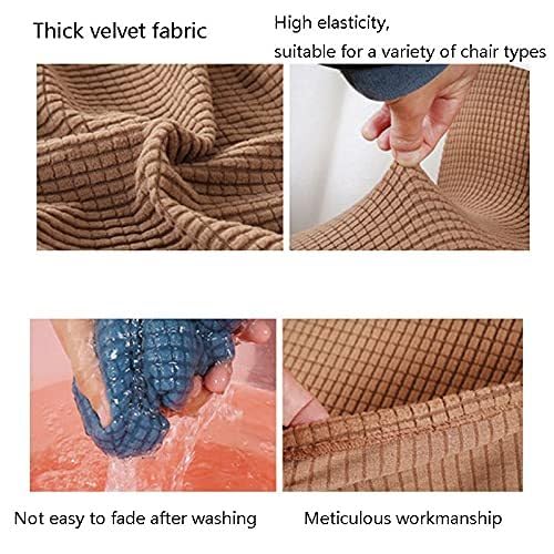 Rund Barhocker Bezug Mit Lehne Hohler Stretch-Jacquard Barhocker