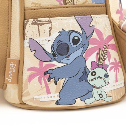 Image of Wondapop Disney Stitch Aloha 11 inch Vegan Leather Fashion Mini Backpack