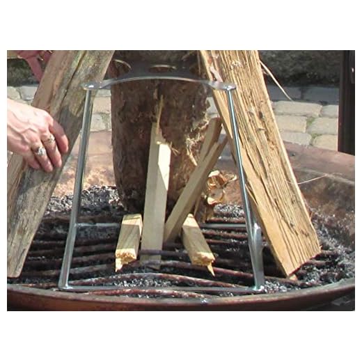 FIRE STUMP. A Specially Designed Stand to Help Create and Maintain The Perfect Tee Pee Style fire. Works Great as a Campfire Cook Stand.