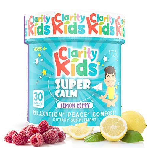 Clarity Kids Super Calm (30 Chewables), A Magnesium Chewable for Comfort, Calm Kids