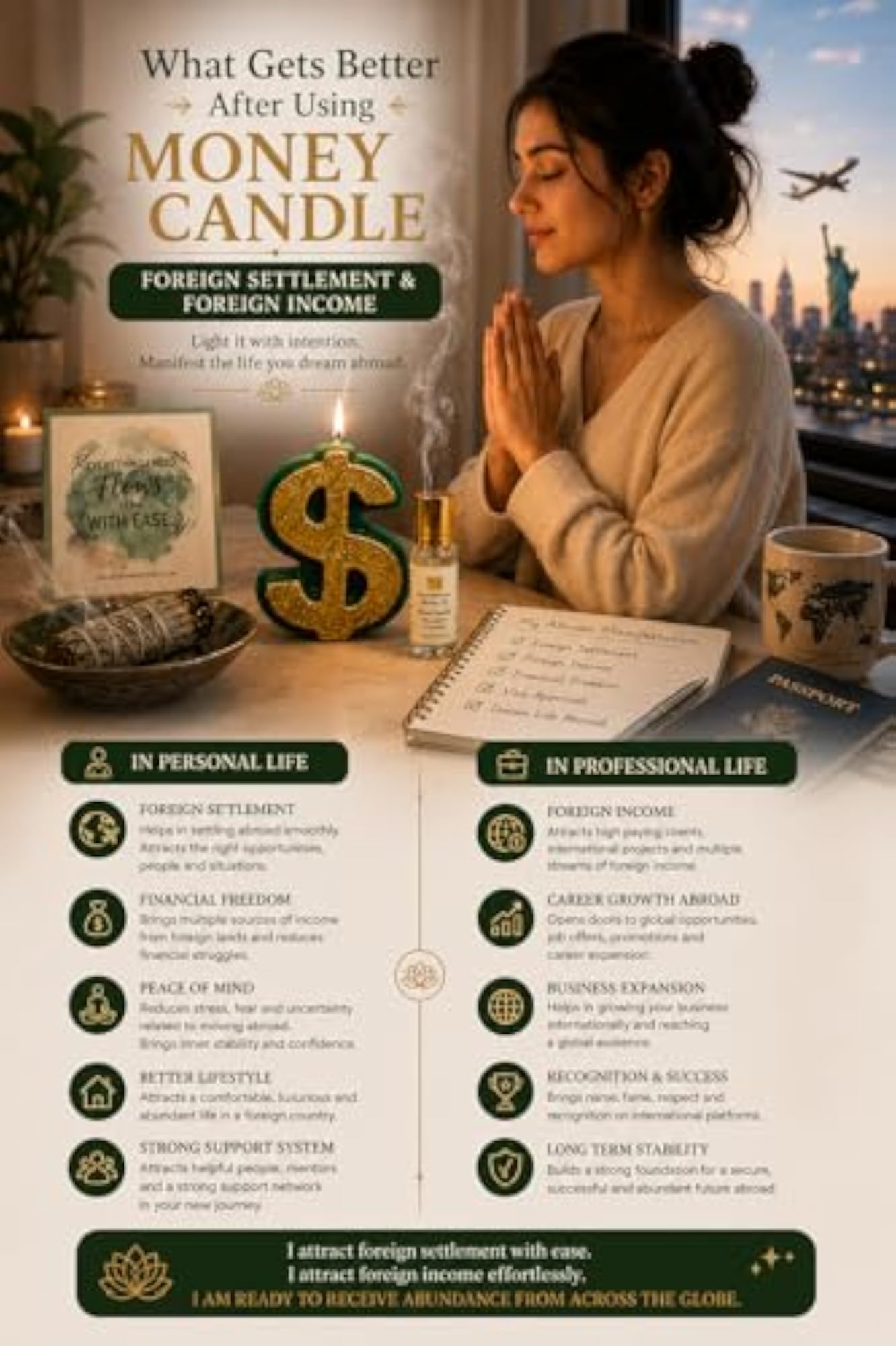 Dollar Shape Decorative Candle for Office Table Decor
