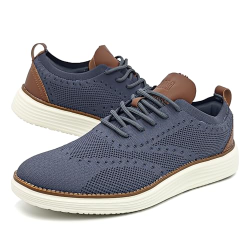 YCMM Mens Casual Dress Shoes Comfortable Breathable Mesh Oxford Business Office Walking Lightweight Tennis Sneakers2