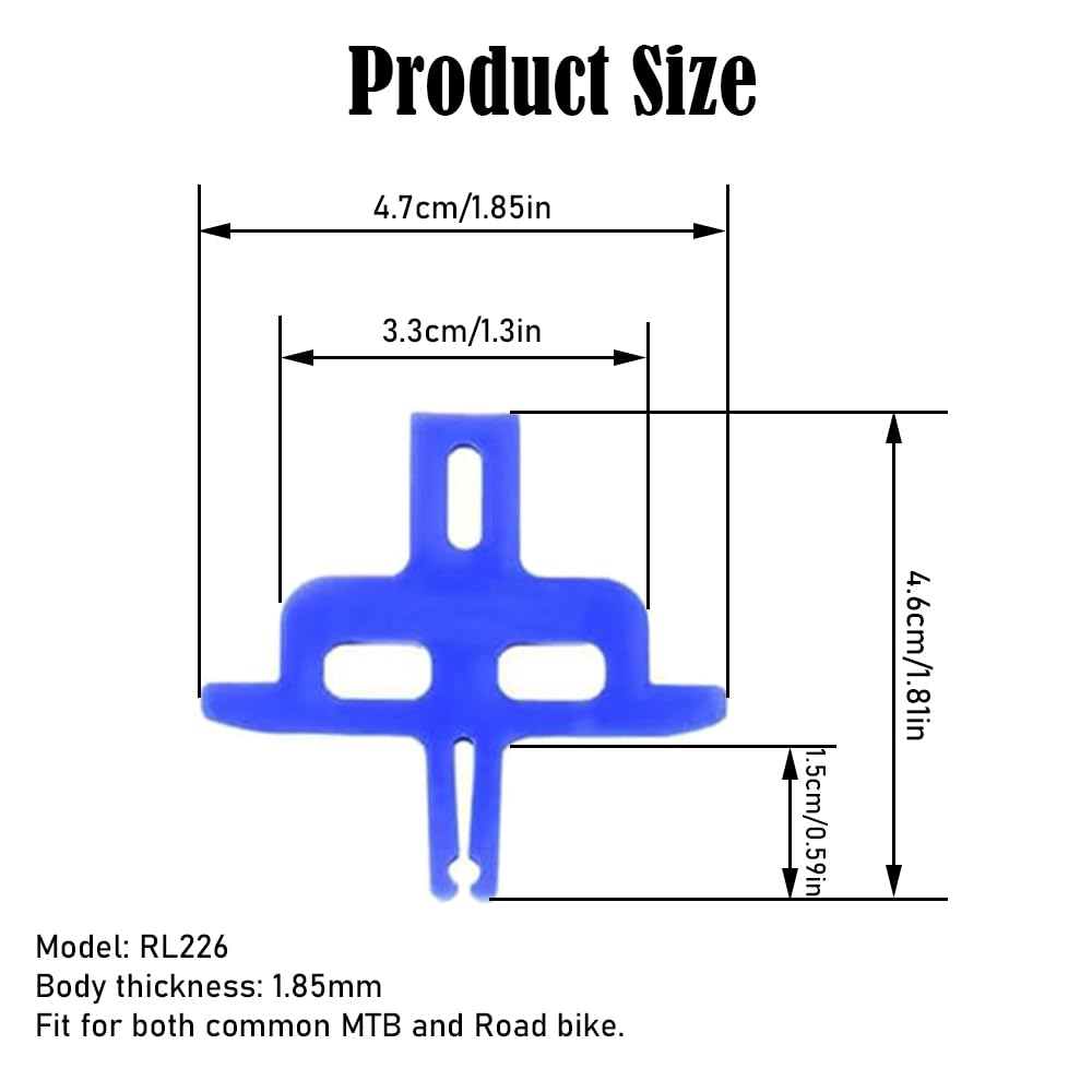 8 Pcs Hydraulic Disc Brake Pads Durable Bicycle Brake Spacer Universal Bike Oil Disc Protector Bike Parts Cycling Accessories Prevent Empty Pinch Mountain Bike Oil Disc Protector - Image 2
