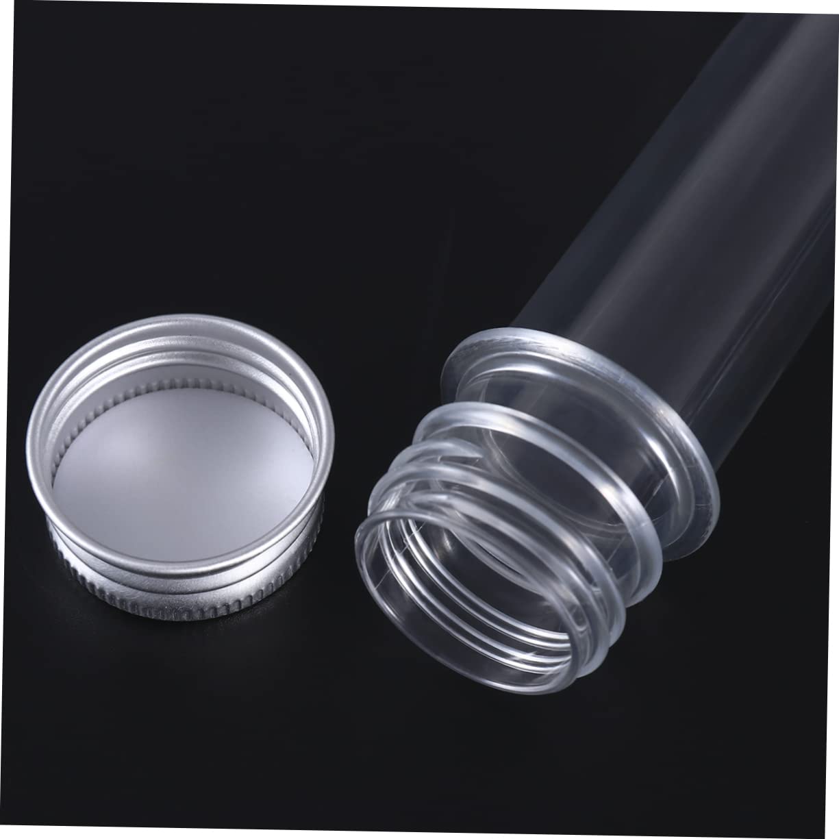 iplusmile 18 Stk Reagenzgläser mit Deckel Röhrchenbehälter Fläschchen Sammelröhrchen klare Reagenzgläser mit Kappen Wissenschaftlicher Experimenttest kosmetikbehälter cosmetic container