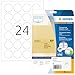 Produktbild HERMA 4236 Verschlussetiketten transparent rund, 25 Blatt, Ø 40 mm, 24 pro A4 Bogen, 600 Stück, selbstklebend, bedruckbar, matt, blanko Klebepunkte Aufkleber aus Folie, durchsichtig