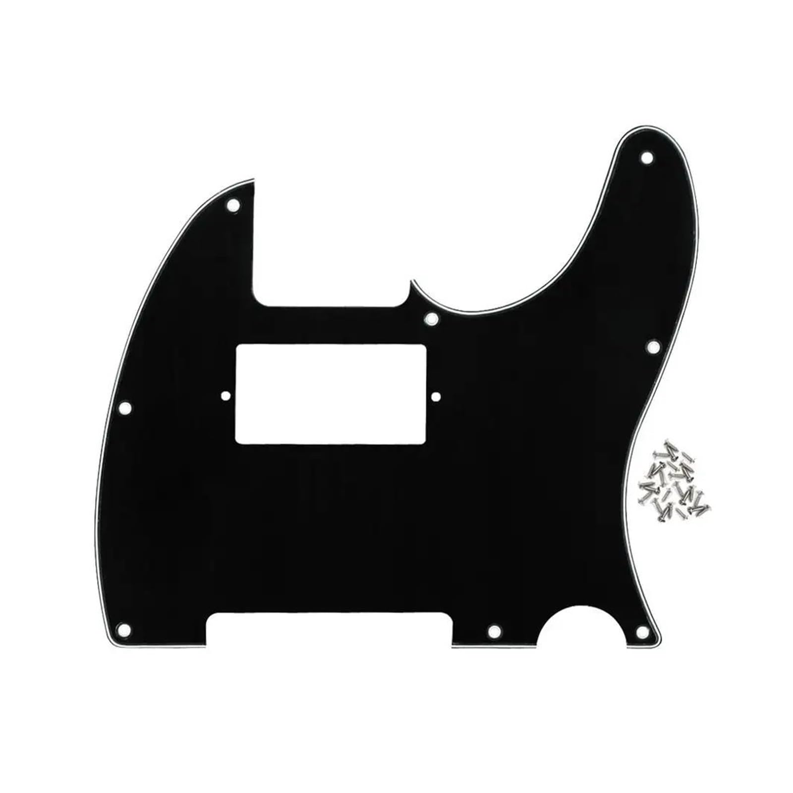 maskownica do gitary 1PC Guitar Pickguard Humbucker Pick Płytka ochronna przed zarysowaniami i śruba(Black Cream)