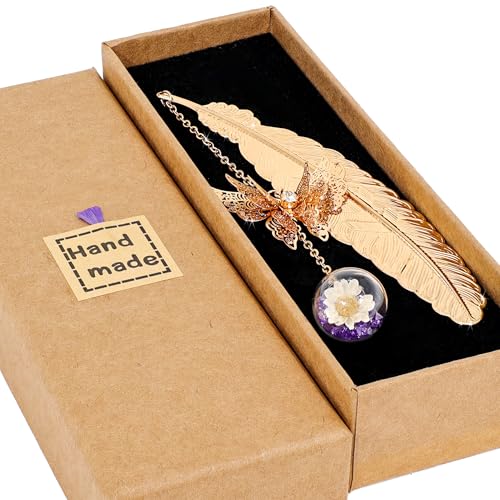 Mothers Day & Teacher Appreciation Gifts - Metal Feather Bookmark