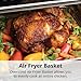 Aria 30 Qt Air Fryer Oven, Stainless Steel Air Fryer with Basket, Grill Racks, Crumb & Drip Tray, Easy Clean Large Countertop Convection Oven, XL Touchscreen Display & Cooking Presets, Black