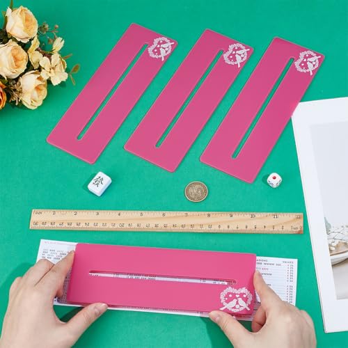 OLYCRAFT 4Pcs Mahjong Line Finder Accesorios para Mahjong miniatura 3