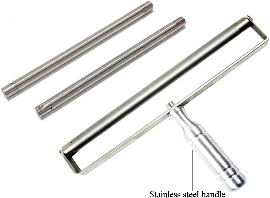 MXBAOHENG Wire Bar Applicator Wire Rod Coater Wet Film Applicator Scraper Effective Coating Width 200mm (25μm)