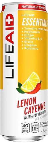 LIFEAID - Bebida Vitality Blend, vitaminas diarias con cúrcuma para reducir la inflamación leve del estrés cotidiano, reemplazo de refrescos, 100%