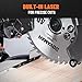 DOVAMAN Updated 10-Inch Sliding Miter Saw, Multi-Material Cutting w/ 3 x TCT Blades, Ambidextrous Operation, 5000/3200RPM Speed, Laser Guide, 0-45° Bevel Cut, Max Cut 3.5x13.4in, 9 Positive Stops