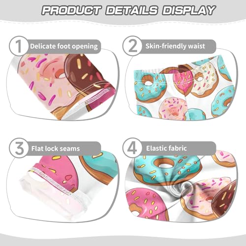 Kids High Waist Donuts Leggings for Toddler Girls 4T 202b32343