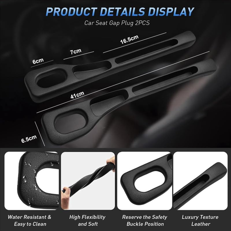 LOVMOTO Car Interior Accessories Universal Car Seat Gap Filler Storage Box for Car Seat Gaps Seat Organiser Car Side Seat Catcher car storage organizer Comfortable With Al-to 80-0 - Image 4 thumbnail