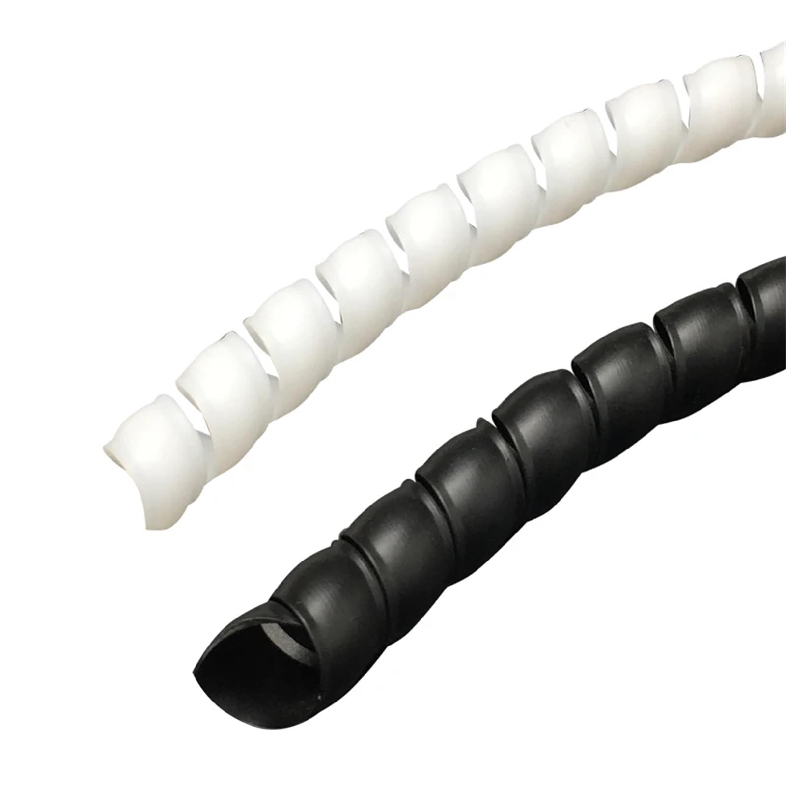 Spirale Cavi Elettrici 1/5/10 Metri 8mm-40mm Protezione del cavo Copertura manicotto Tubo Line Organizer tubo Avvolgimento a spirale flessibile(White,22 mm,10m)