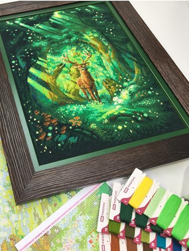 Image of RIOLIS - Forest Spirit 2116, Cross Stitch Kits 11 inch x 15 inch, Cross Stitch Kits for Beginners & Advanced, Crossstitching Kit Adult, Embroidery Counted Stitching Kit