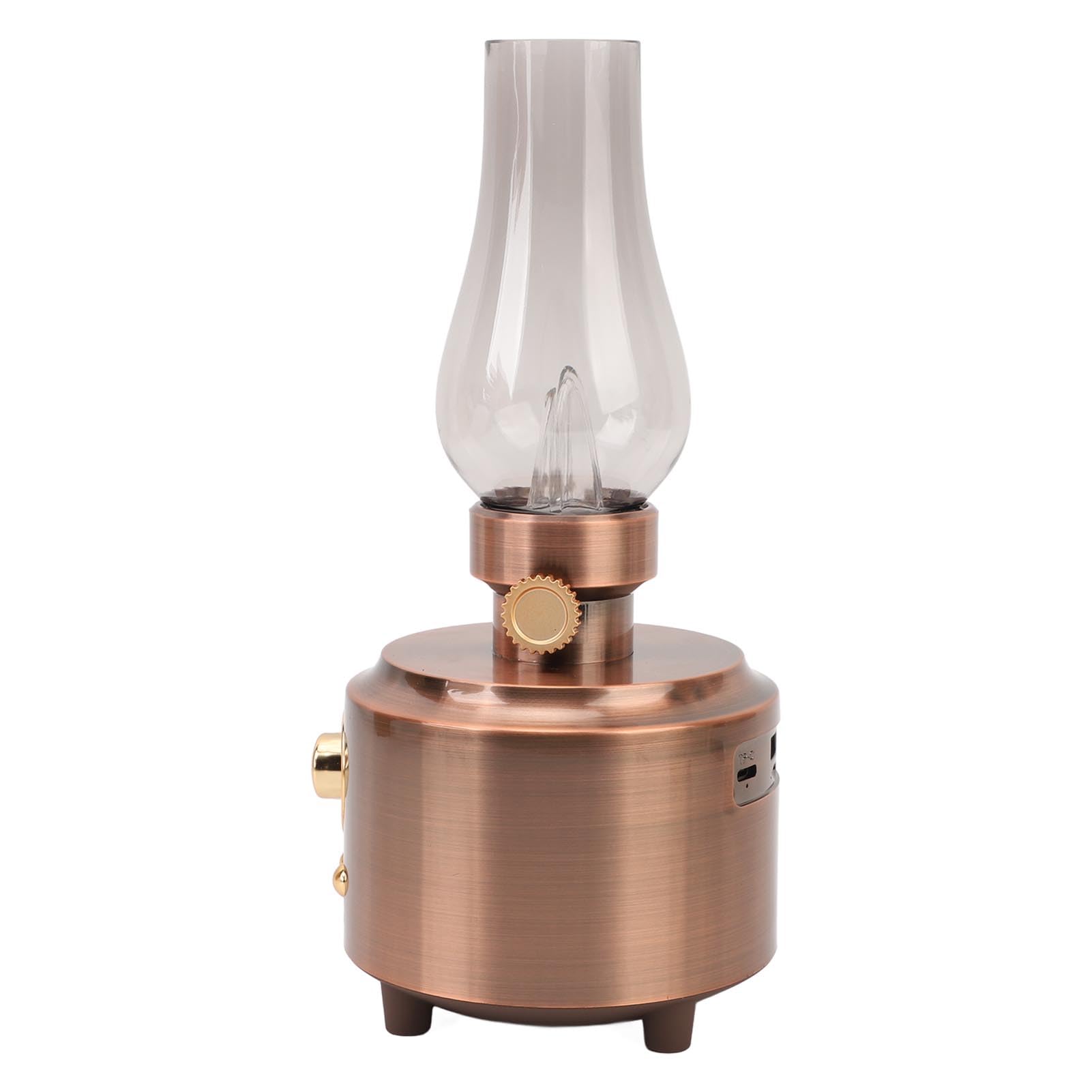 Lampada Retro Bluetooth, Altoparlante Wireless 5W, per Tavolo | Luce notturna vintage con USB, scheda TF, ingresso AUX, per camera da letto, soggiorno, ufficio