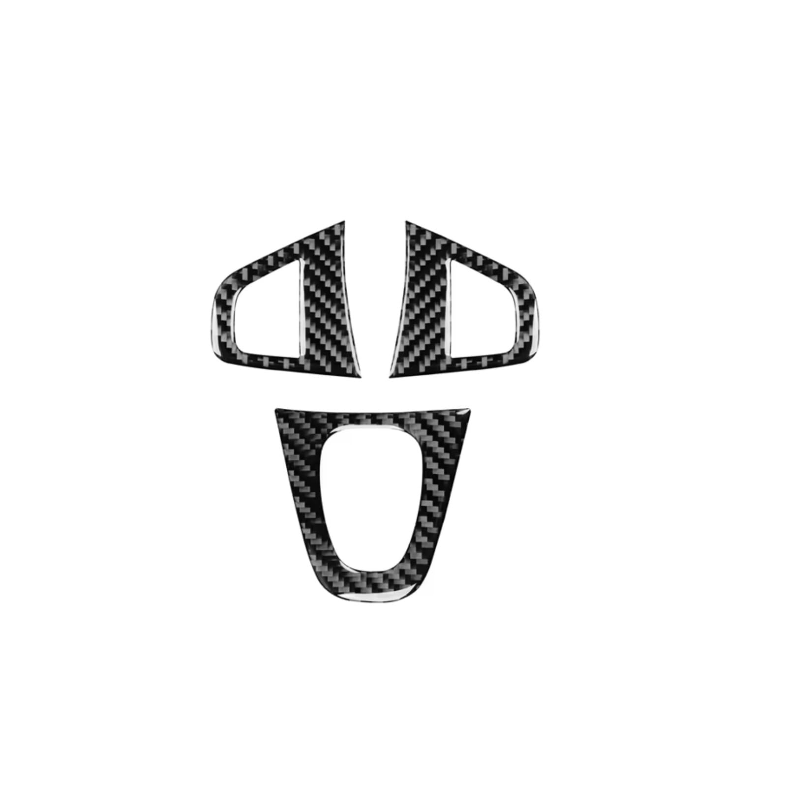 Auto Interior Accessories Compatible with Fluence 2009 2010 2011 2012 2013 2014 Car Carbon Fiber Interior Trim Stickers Steering Wheel